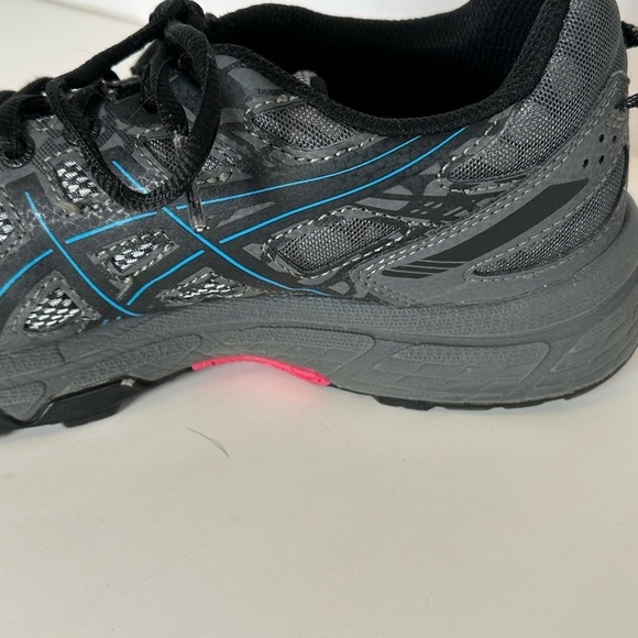 Asics Gel Venture Trail Running Grey and Blue Sneakers Sz 8 - Picture 9 of 9